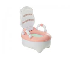 2 in 1 Kid Baby Toddler Potty Training Children Toilet Safety Chair - A Pink