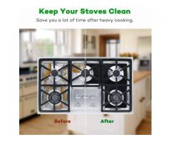 Reusable Gas Stove Burner Covers - 10 Pack Upgrade Double Thickness 0.2mm Non-Stick Stovetop