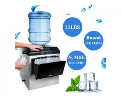 Electric 5 Gallon Cool Water Dispenser w/Built-In Ice Maker Machine Counterto