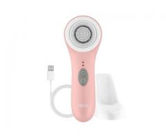 Nova Waterproof Antimicrobial Electric Facial Cleansing Brush, Rechargeable, Pink