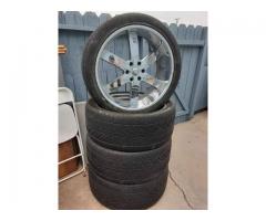 Wheels are sold with a used tire size 24 